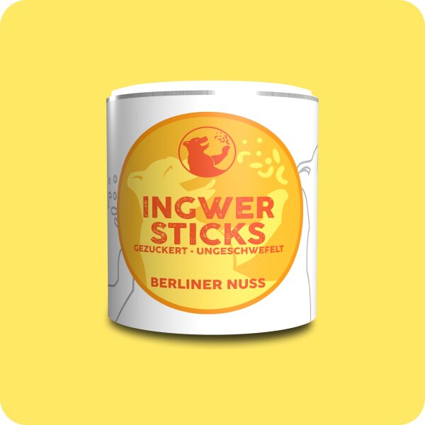 Ingwer Stäbchen gezuckert und ungeschwefelt