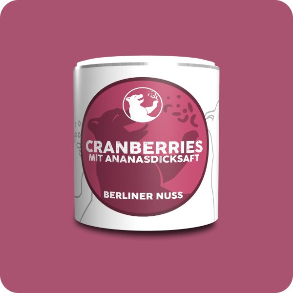 Cranberries mit Ananasdicksaft gesüßt
