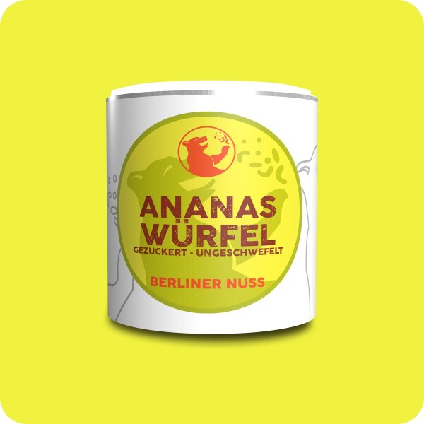 Ananaswürfel gezuckert