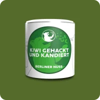 Kandierte Kiwi-Würfel