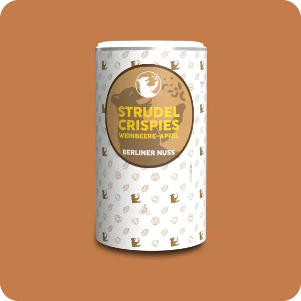 Weiße Strudel Crispies 200g
