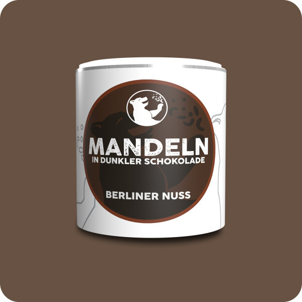 Mandeln mit dunkler Schokolade umhüllt