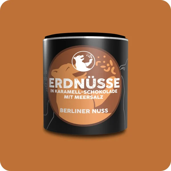 Erdnüsse in Karamell-Schokolade mit Meersalz