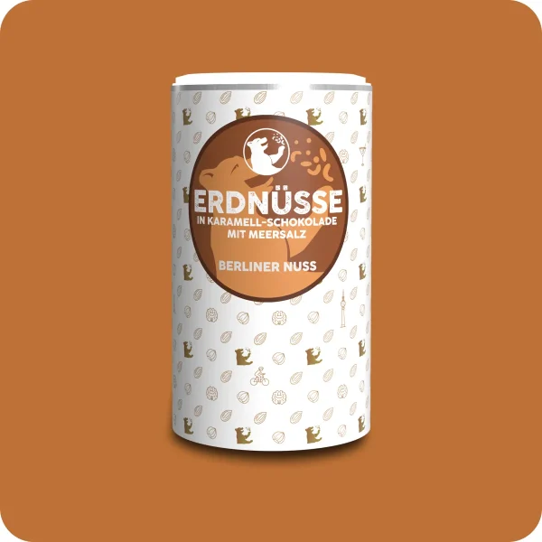Erdnüsse in Karamell-Schokolade mit Meersalz 300g